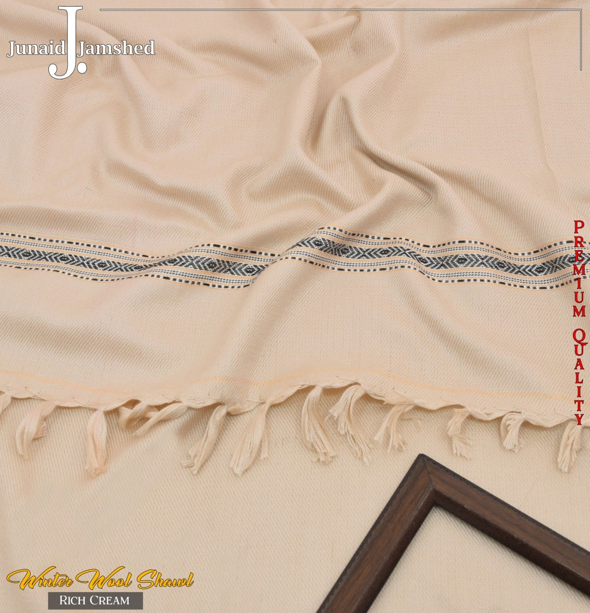 Men's Winter Shawls - RICH CREAM