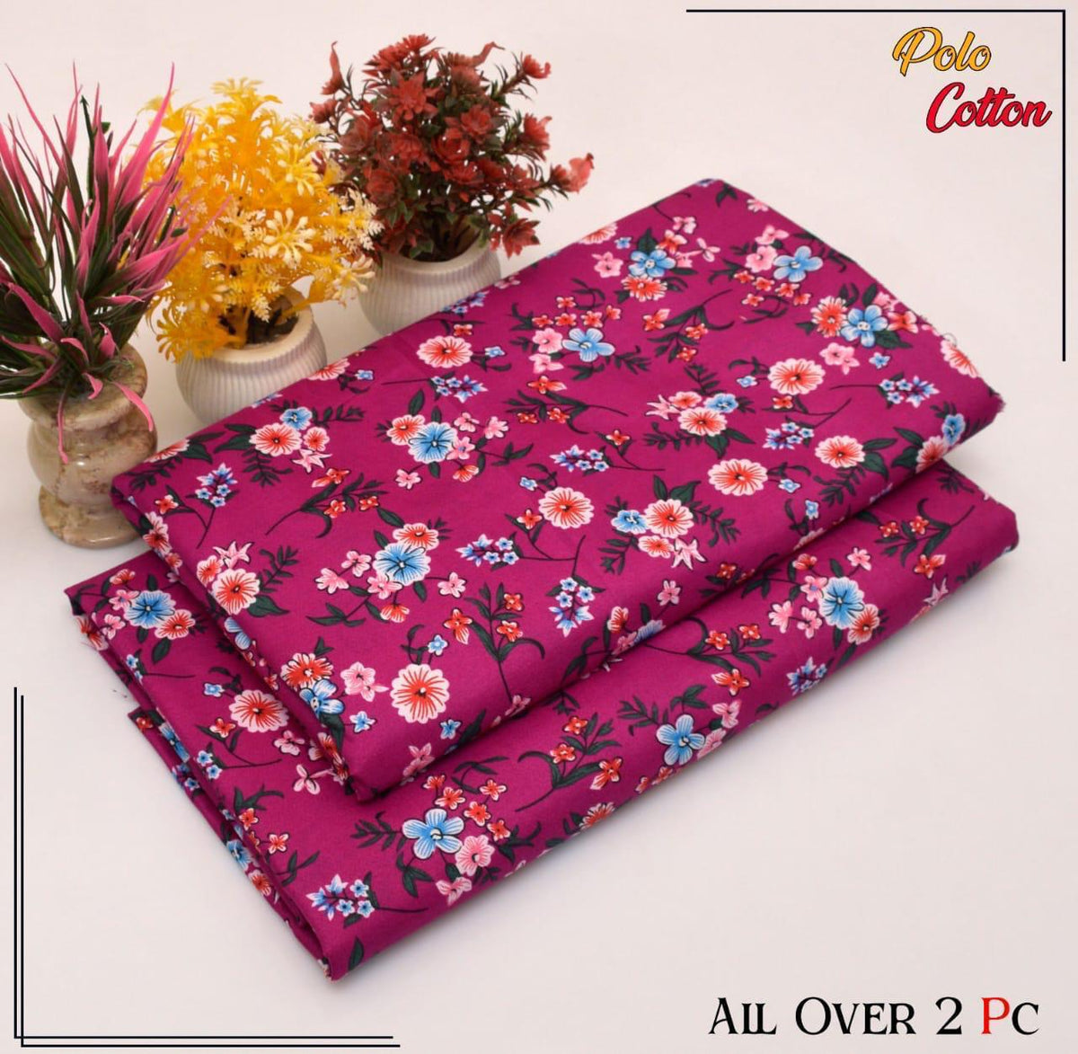 2 pc flora print Four season 471