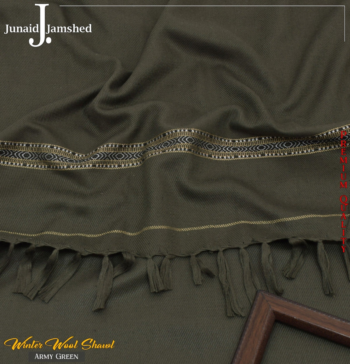 Men's Winter Shawls - ARMY GREEN