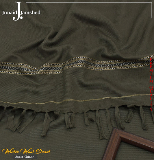 Men's Winter Shawls - ARMY GREEN